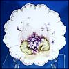 Antique ROSENTHAL MALMAISON Porcelain BAVARIAN Cake Plate or Cabinet Plate Plate VIOLETS Bavaria