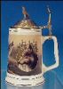 LONGTON CROWN Figural Beer Stein CALL OF THE WILD, TIMBER WOLF: LORD OF THE WILDERNESS A1837