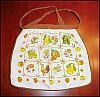 Vintage TERRY CLOTH DISH TOWEL APRON Florals, Fruits & Rooster
