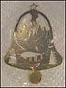 Vintage 1988 G. DUCHIN Solid Brass Christmas Tree Ornament CHRISTMAS BELL