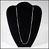 Vintage 30" Gold Tone SNAKE CHAIN Opera Length Necklace 