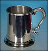 BOARDMAN PEWTER Beer Mug Tankard 14 oz. Clear Bottom Mug