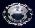 Antique BRISTOL Silverplate Round Footed BONBON BON-BON Bowl Dish by Poole #136 A2027