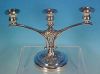 Vintage & Ornate SHERIDAN SILVERPLATE 3 - Arm Candlestick Candelabra A2031
