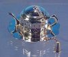 F.G.H. DESIGN Silver Plated Figural Teapot & Tray Caddy TEA INFUSER Set Made in England A2035