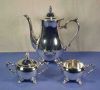 Vintage SILVERPLATE FOOTED TEA SET International Silver Co. A2045