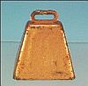 Vintage COPPER COWBELL COW BELL Small