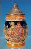 Vintage German Lidded Beer Stein West Germany - "Wenn Bier u(und) Liebe ging verloren Dann Wäre besser nie geboren"A2136