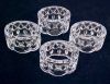 Vintage GORHAM CRYSTAL Oval Napkin Rings "King Edward" Set of Four (4) West Germany A2212