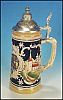 Vintage Handarbeit (Handmade) Lidded German Beer Stein A.F. / HEIDELBERG