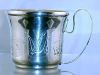 Vintage Silver Plate BABY CUP Animal Motif by Napier A2226