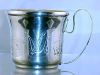 Vintage Silver Plate BABY CUP Animal Motif by Napier A2226