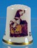 Vintage GORHAM CHINA "CANINE FRIENDS" Beagle Thimble Limited Edition / Norman Rockwell A2246
