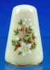Vintage LENOX SPECIAL Fine China Thimble WHITE FLOWERS A2258