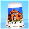 Vintage EXQUISITE Fine Bone China Thimble BASEBALL HALL OF FAME