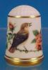 Limited Edition Porcelain Thimble NIGHTINGALE / Franklin Porcelain / GARDEN BIRDS / Peter Barrett A2294