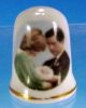 Vintage English Fine Bone China Thimble Commemorating PRINCE WILLIAM Birth Princess Diana, Prince Charles & Prince A2298