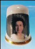 Vintage FINSBURY Her Majesty QUEEN ELIZABETH II Collectible Thimble Royal Family Series A2299