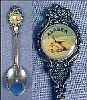 Vintage Silverplate Collectible Souvenir Spoon ALASKA POLAR BEARS / CAMEO Perfection Plate / Australia