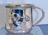 Vintage TOWLE Silverplate Baby Cup HUMPTY DUMPTY & COW JUMPS OVER THE MOON A2374