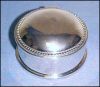 Vintage Silver Plate Round Trinket Jewelry Ring Box 
