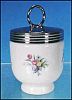 Vintage ROYAL WORCESTER Egg Coddle Coddler WATTEAU - Standard Size / Green Backstamp