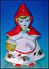 Vintage LITTLE RED RIDING HOOD Character COOKIE JAR / Marked McCoy