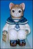 Vintage 1980's Sailor WILBUR THE CAT Character Cookie Jar by Baker, Hart & Stuart A2466
