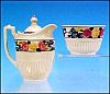 Vintage RIDGEWAYS BEDFORD WARE Lidded Creamer & Open Sugar Bowl Hand Painted DOROTHY #6695