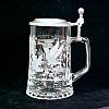 Vintage ALWE Lidded Glass DUCKS / GEESE Beer Stein