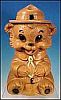 Vintage 1960 TWIN WINTON Figural SMOKEY THE BEAR Cookie Jar California Pottery A2511