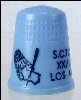 Vintage 1984 Collectible S.C.T.C. XXIII OLYMPIAD Sewing Thimble Los Angeles, California / Santa Clarita Track Club A2524