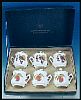 Vintage ROYAL WORCESTER Pot de Creme / Chocolate Cups Set of Six Evesham