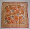 Vintage VERA NEUMANN 100% Silk Floral Scarf - Fall Colors A2539