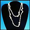 Vintage Single Strand Natural Sea Shell Necklace 36" Cowry and Conch Shells