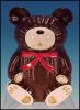 Vintage 1979 OTAGIRI Porcelain China Wicker Woven Teddy Bear Cookie Jar A2582