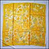 Vintage RETRO MOD FLORAL Acetate Scarf Made in Japan