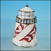 Beautiful Vintage FIGURAL ENAMEL LIGHTHOUSE Collectible Thimble / Artist Signed