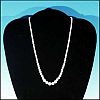 Vintage Japanese 17" Single Strand Princess Length Graduated Pearl Necklace Japan