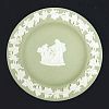 WEDGWOOD JASPERWARE Sage Green Round Pin Dish 