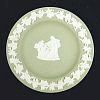 WEDGWOOD JASPERWARE Sage Green Round Pin Dish 