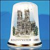 Vintage NORTH LODGE Bone China Thimble Made in Britain Westminster Abbey