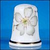 Vintage English Fine China Pale Pastel Green Floral Flower Collectible Sewing Thimble$5.00
