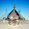 Antique Quadruple Silverplate Ornate BUTTER DISH Hartford Silver Plate Co.$ 