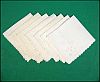 Vintage Cotton Linen Cocktail Dinner Table Napkins Scalloped Edge Embroidered Set of 6