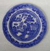 Antique 1903-1912 ALLERTONS ENGLAND Blue Willow Porcelain China Plate / Saucer