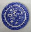 Antique 1903-1912 ALLERTONS ENGLAND Blue Willow Porcelain China Plate / Saucer