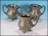 Antique WR New York Quadruple Silver Plate Sugar Bowl, Creamer and Waste Set #912