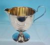 Antique WATROUS MFG Federal Style Sterling Silver Creamer Cup Gold Wash