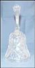 Clear and Frosted Fine Collectible Crystal Dinner Bell